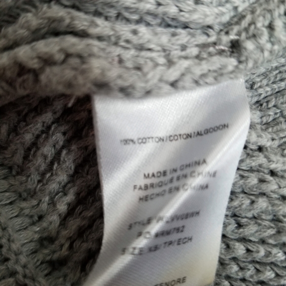 RVCA Sweater Light Grey Knit Pull Over - Picture 5 of 5